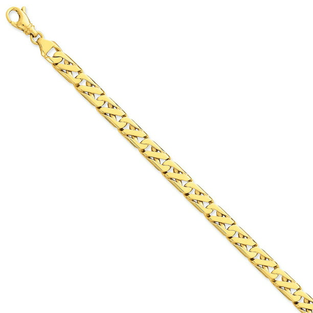 PriceRock 10k Gold 2.2mm Figaro Link Chain Necklace 24 Inches 